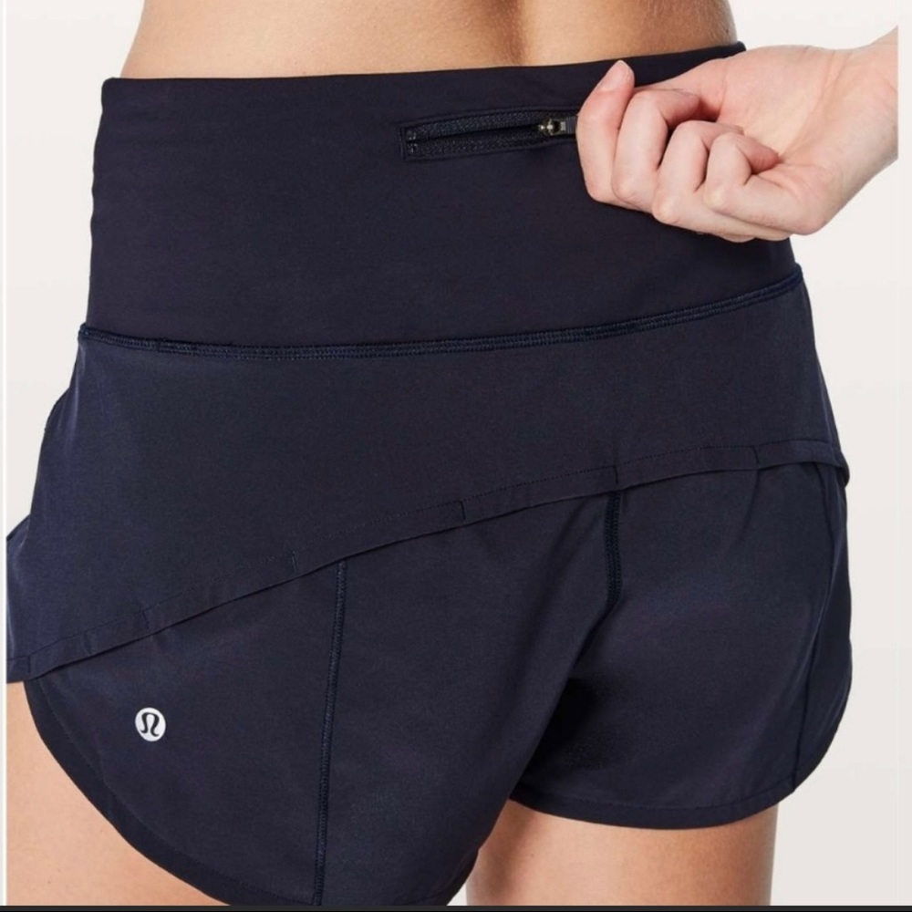 Lululemon Speed up Short Hirise 2.5" Midnight Navy